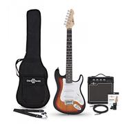 LA Guitarra Eléctrica 3/4 Sunburst, Set con Accesorios y Ampli de 10 W