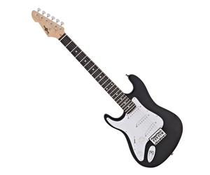 3/4 LA Left Handed Electric Guitar by Gear4music Black