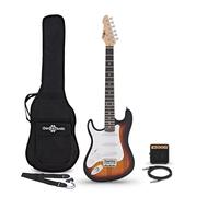 3/4 LA Left Handed Electric Guitar Sunburst Mini Guitar Amp Pack