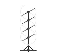 3/4 Piezas 45 cm 17,7 Pulgadas Ventilador 3D con Soporte Proyector Led Pantalla publicitaria Lámpara holográfica Soporte Empalme Amplio ángulo de visión(45cm 4pcs Set)