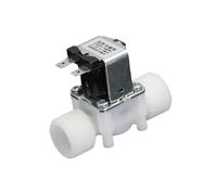 3/4" Plastic Solenoid Valve + Waterproof Cover 12V 24V 220V Magnetic Water Control Pneumatic Pressure Controller Switch NC NO(Open,NON-PRESSURE_12V)