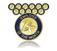 3/4 pulgadas empleado del mes - Pin - paquete de 12, Poly Bolsa