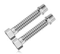 3/4" pulgadas tubo flexible de acero inoxidable, DN20 tubo corrugado de acero inoxidable extensión flexible de tubo blindado, tubería flexible universal con junta de goma para calefacción, solar