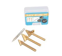 3/4 puntas de soldadura triangulares de cobre, juego de 4 piezas | Juego de cabezales de soldador triangulares de cobre, planchado de cuero, accesorios para reparación de parachoques de coche