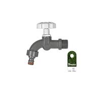 3/4" x 3/4" BSP Plastico Aire Libre Jardín Riego Grifo Válvula Manguera Conector