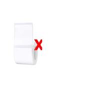 3 5 10 Rollos B21 B1 Impresión de Etiqueta Paper Compatible con impermeabilización de Precio Anti-petrolero Papel de Precio Resistente a la lágrima White White(3Rolls 40x30mm)