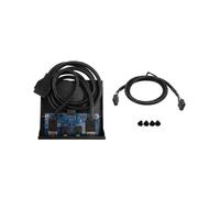 3.5'' 2 Usb3.0 A Hub + Hd Audio To 20pin Header Floppy Front Drive Panel
