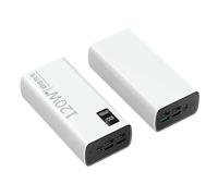 3/5/80000 MAh Power Bank 120W Carga Rápida 100% Cargador De Batería Portátil De Capacidad Suficiente (Size : White 30000mAh)