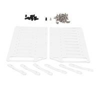 3.5 Inch DIY Hard Disk Drive Rack, Transparent Acrylic Hard Drive Bracket, Supports 10 HDDs and 3 Fans, Easy to Assemble and Disassemble, Complete Mounting Screw Pack Included