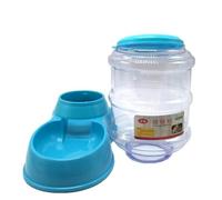 3, 5 L Comedero Azul Plástico en Automático de Gatos | Estructura Desmontable, Control de Cantidad de Alimento, Base Antideslizante Incluida, Fácil Limpieza