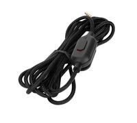 3,5 mm a 3,5 mm Gaming Headset Cable Plug and Play Braided Earphone Cord Replacement with Volume Control Mute Switch for Logitech G Pro G Pro X G433 G233 (azul)