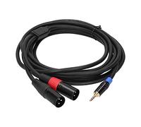 3.5 Mm Macho Hasta Doble XLR Macho Plug -Audiocábula Cable para Amplificador de Potencia y Mezclador Red/Azul -Color PVC Cable (#1) (#2) (#3)