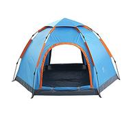 3-5 People Hexagonal Outdoor Camping Picnic Tent, Single-Layer Double-Door Automatic Quick-Opening Tent