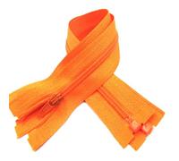 3# 5 Piezas 20Cm-60cm Cremallera de Nylon Apertura de Resina Cremallera de 20 Colores para Ropa, Accesorios de Costura de Bolsillo,Naranja,35cm