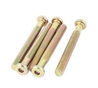 3/5 piezas M6 x 85 mm, M6 x 90 mm, M8 x 70 mm, 130 mm, tornillos de cabeza hexagonal con rosca macho, color bronce.(M8 x 130mm 3Pcs)