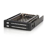 StarTech.com - Rack Móvil Backplane de 2 Discos Duros HDD SATA 2,5" Pulgadas sin Bandeja Bahía 3,5