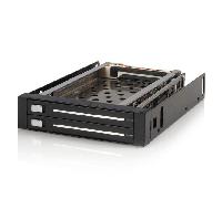StarTech.com - Rack Móvil Backplane de 2 Discos Duros HDD SATA 2,5" Pulgadas sin Bandeja Bahía 3,5