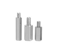 3-5 Uds M4 M5 M6 Separador De Aluminio Macho Hembra Tablero Hexagonal Espaciado Tornillo Columna Pilares Espaciadores Perno Soporte PCB Cabeza Única(10mm,M6x8 3PCS)