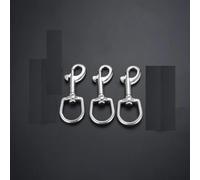 3/5 Uds para gancho de presión perno ojo giratorio acero inoxidable 316 calidad naval anillo ovalado con resorte cargado 65/72/91/100mm correa para mascotas buceo(100 mm x 3pcs)