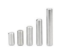 3-50 Uds pasadores de metal de acero inoxidable m2 m2.5 m3 m4 m5 m6 m8 m10 pasadores paralelos cilindro sólido pin de bloqueo GB119(M6 10pcs,25mm)
