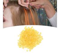 3.53 oz de gránulos de pegamento de queratina, herramienta de extensiones de fusión caliente para extensiones de cabello, gránulos de pegamento de queratina amarillo transparente,