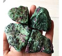 3-5cm Natural Mineral Green Crystal Piedra CHIPS Fichas de roca Espécimen Colección de curación Natural Cristal Tanque de pescado Piedra-5pcs_aproximadamente 3-5 cm