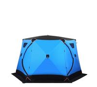 3.5m Winter Thickened Insulated Tent Hexagonal Camping Ice Fishing with Chimney Hole Wood Stove Port(Color-16)