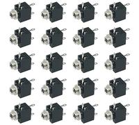 3.5mm Mono TS Jack FMHXG 20PCS PCB Panel Mount 3.5mm 3 Pin Audio Socket Connectors 3 Pins Female 3.5mm Mono Socket Adapter TS 3.5mm Mono Jack