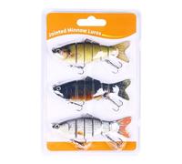 3/5pcs 6 Segmento Cebos Duros Crankbaits Trout Winkleye Señuelos De Múltiples Articulaciones Señuelos De Pesca Minnow para Potenciadores Pesca