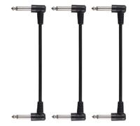 3/6 parches de pedal de efecto de guitarra eléctrica, cable de ángulo recto, cables de pedal, accesorios de instrumentos musicales, parches eléctricos de efecto de cable de guitarra