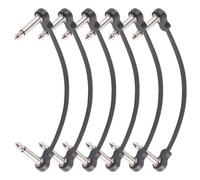 3/6 parches de pedal de efecto de guitarra eléctrica, cable de ángulo recto, cables de pedal, accesorios de instrumentos musicales, parches eléctricos de efecto de cable de guitarra