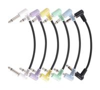 3/6 parches de pedal de efecto de guitarra eléctrica, cable de ángulo recto, cables de pedal, accesorios de instrumentos musicales, parches eléctricos de efecto de cable de guitarra