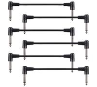 3/6 parches de pedal de efecto de guitarra eléctrica, cable de ángulo recto, cables de pedal, accesorios de instrumentos musicales, parches eléctricos de efecto de cable de guitarra