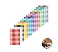 3.600 Puntos Autoadhesivos (10 mm) - Colores Surtidos (15 Tonos) | Puntos Adhesivos Redondos para Calendarios, Organización de Oficina e Inventario | Etiquetas de Papel Escribibles | Codificación por