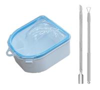 3/7 piezas de cuenco de remojo de uñas, cuenco de remojo de polvo de inmersión, herramientas para quitar cutículas, pelador de uñas, limador, cuenco de manicura