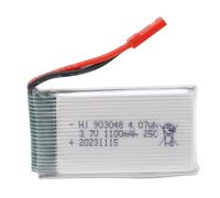 3.7V 1100mAh Batería Lipo High Performance Tiempo de Vuelo extendido Portable Portable para X5SW H5P RC Quadcopter RC Piezas de Repuesto de Drones JST