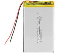 3.7V 3000Mah 605080 Lipo batería de litio recargable para interfono llevó la lámpara de radio celular construido en módulo inteligente-2 PCS