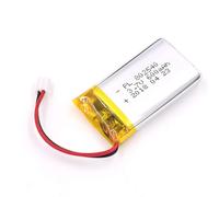 3.7V 600mAh 802540 Lipo Batería Recargable Polímero De Litio Paquete De Batería De Iones con Conector JST