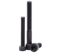 3/8-16 x 3 "Tornillos de cabeza de zócalo Tornillos 10 unidades, Acero de aleación de grado 12.9, Acabado de óxido negro, Rosca parcial, Allen Socket Drive