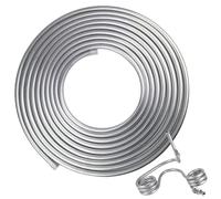 3/8 Aluminum Line | 3003 Grade Alloy, 25FT Length, 700g | Transmission & Brake Tubing For Gas, Oil Or Refrigeration | Metal Pipe For Automotive & Cooling Systems
