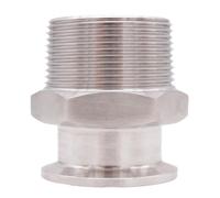 3.8 cm macho NPT SS304 Clover Fitting 3A Sanitario Homebrew Hardware para cerveceros Conector de acero inoxidable ideal para sistemas de elaboración artesanal