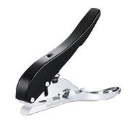 3/8 Inch Perforadora, 10mm Perforadora de un solo orificio, Perforadoras manual resistente largo alcance, Perforadoras portátil de papel circular metal para manualidades, etiquetas, boletos, cuadernos