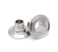3/8" NPT Male Threaded to 2" Tri Clamp TC34 304 Stainless Steel Pipe Fitting Connector Adapter YZWRWRMKTB