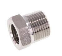 3/8'' NPT x 1/4'' NPT M/F Anillo reductor de acero inoxidable 210 Bar - Hidráulico