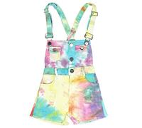3-8T Little & Big Kids Girls Jumpsuit & Rompers Bib Overoles Colorido tie-dye Shortalls Tirantes Pantalones vaqueros Pantalones, Tie-Dye, 5-6 Años
