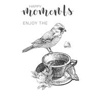 3.94 x 5.91 pulgadas, hermosas flores y pájaros, sellos transparentes para hacer tarjetas, álbumes de recortes, manualidades, sellos de goma para manualidades, estilo 10