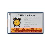 3.97" e-Paper Display Module, 800×480 Color E-Ink Screen, SPI Interface, for Raspberry Pi Hat+, Compatible with Jetson Nano/Arduino/ESP32, Low Power, 4-Color E-Ink Panel