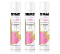 3 acondicionadores Toni & Guy Volume de 250 ml cada uno para cabello fino.