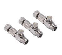 3 acopladores de desconexión rápida para aerógrafo, adaptador BSP de 1/8 pulgadas con válvula de control de ajuste para compresor de aire y manguera de aerógrafo
