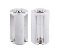 3 Adaptador de conversión de pilas AA a D DIY 3 cajas de soporte de pilas de tamaño AA a D para cocinas de gas, juguetes Radios